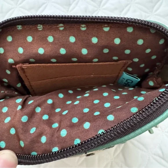 NWT - Chala Whimsy Convertible Crossbody- Teal Brown - Sea Turtle Ocean - Picture 3 of 9